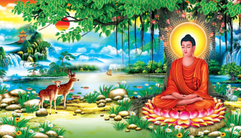 Tranh dán tường 3D cây bồ đề